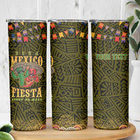Personalized Mexico Cinco De Mayo Skinny Tumbler Chilli Pepper and Cactus