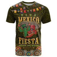 Personalized Mexico Cinco De Mayo T Shirt Chilli Pepper and Cactus