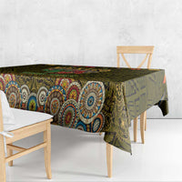 Personalized Mexico Cinco De Mayo Tablecloth Chilli Pepper and Cactus