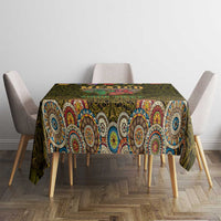 Personalized Mexico Cinco De Mayo Tablecloth Chilli Pepper and Cactus