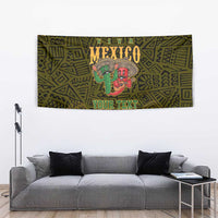 Personalized Mexico Cinco De Mayo Tapestry Chilli Pepper and Cactus