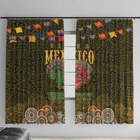 Personalized Mexico Cinco De Mayo Window Curtain Chilli Pepper and Cactus