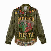 Personalized Mexico Cinco De Mayo Women Casual Shirt Chilli Pepper and Cactus