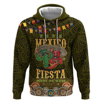 Personalized Mexico Cinco De Mayo Zip Hoodie Chilli Pepper and Cactus