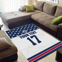 Custom USA Ice Hockey Area Rug Sporty Style Go Champions