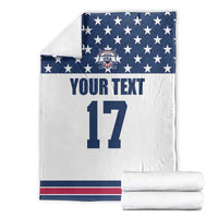 Custom USA Ice Hockey Blanket Sporty Style Go Champions