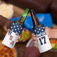 Custom USA Ice Hockey 4 in 1 Can Cooler Tumbler Sporty Style Go Champions