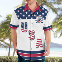 Custom USA Ice Hockey Hawaiian Shirt Sporty Style Go Champions