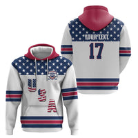 Custom USA Ice Hockey Hoodie Sporty Style Go Champions