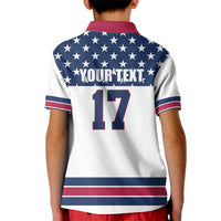 Custom USA Ice Hockey Kid Polo Shirt Sporty Style Go Champions