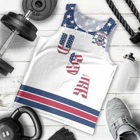 Custom USA Ice Hockey Men Tank Top Sporty Style Go Champions