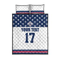 Custom USA Ice Hockey Quilt Bed Set Sporty Style Go Champions