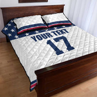 Custom USA Ice Hockey Quilt Bed Set Sporty Style Go Champions