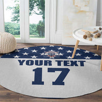 Custom USA Ice Hockey Round Carpet Sporty Style Go Champions