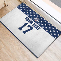 Custom USA Ice Hockey Rubber Doormat Sporty Style Go Champions