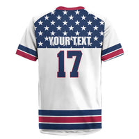 Custom USA Ice Hockey Rugby Jersey Sporty Style Go Champions
