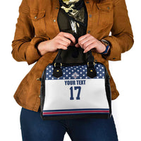 Custom USA Ice Hockey Shoulder Handbag Sporty Style Go Champions