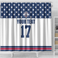 Custom USA Ice Hockey Shower Curtain Sporty Style Go Champions