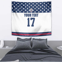 Custom USA Ice Hockey Tapestry Sporty Style Go Champions