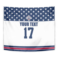 Custom USA Ice Hockey Tapestry Sporty Style Go Champions