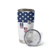 Custom USA Ice Hockey Tumbler Cup Sporty Style Go Champions
