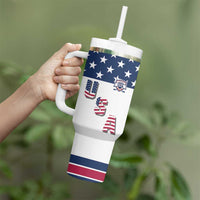Custom USA Ice Hockey Tumbler With Handle Sporty Style Go Champions