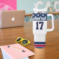 Custom USA Ice Hockey Tumbler With Handle Sporty Style Go Champions