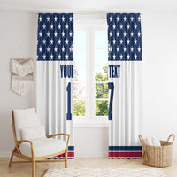 Custom USA Ice Hockey Window Curtain Sporty Style Go Champions