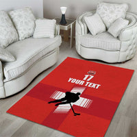 Custom Switzerland Ice Hockey Area Rug La Nati Go Champions
