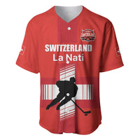 Custom Switzerland Ice Hockey Baseball Jersey La Nati Go Champions