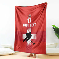 Custom Switzerland Ice Hockey Blanket La Nati Go Champions