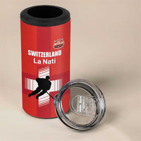 Custom Switzerland Ice Hockey 4 in 1 Can Cooler Tumbler La Nati Go Champions