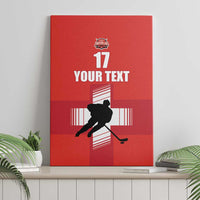 Custom Switzerland Ice Hockey Canvas Wall Art La Nati Go Champions