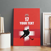 Custom Switzerland Ice Hockey Canvas Wall Art La Nati Go Champions