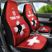 Custom Switzerland Ice Hockey Car Seat Cover La Nati Go Champions