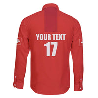 Custom Switzerland Ice Hockey Family Matching Off The Shoulder Long Sleeve Dress and Hawaiian Shirt La Nati Go Champions