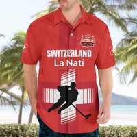 Custom Switzerland Ice Hockey Hawaiian Shirt La Nati Go Champions