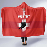 Custom Switzerland Ice Hockey Hooded Blanket La Nati Go Champions
