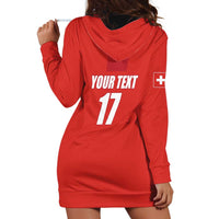 Custom Switzerland Ice Hockey Hoodie Dress La Nati Go Champions