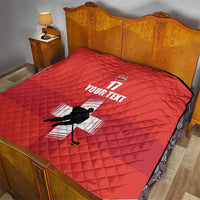 Custom Switzerland Ice Hockey Quilt La Nati Go Champions