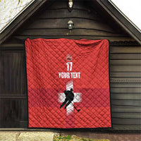 Custom Switzerland Ice Hockey Quilt La Nati Go Champions