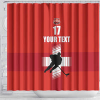 Custom Switzerland Ice Hockey Shower Curtain La Nati Go Champions