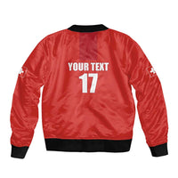 Custom Switzerland Ice Hockey Sleeve Zip Bomber Jacket La Nati Go Champions