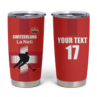Custom Switzerland Ice Hockey Tumbler Cup La Nati Go Champions