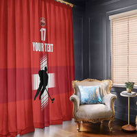 Custom Switzerland Ice Hockey Window Curtain La Nati Go Champions