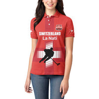 Custom Switzerland Ice Hockey Women Polo Shirt La Nati Go Champions