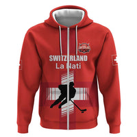Custom Switzerland Ice Hockey Zip Hoodie La Nati Go Champions