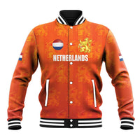 Custom Netherlands Football Baseball Jacket Oranje Go Champions