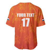 Custom Netherlands Football Baseball Jersey Oranje Go Champions