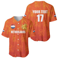 Custom Netherlands Football Baseball Jersey Oranje Go Champions